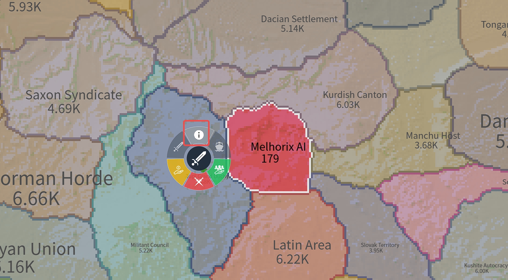 how to ask an ally to attack in frontwars.io check ally info